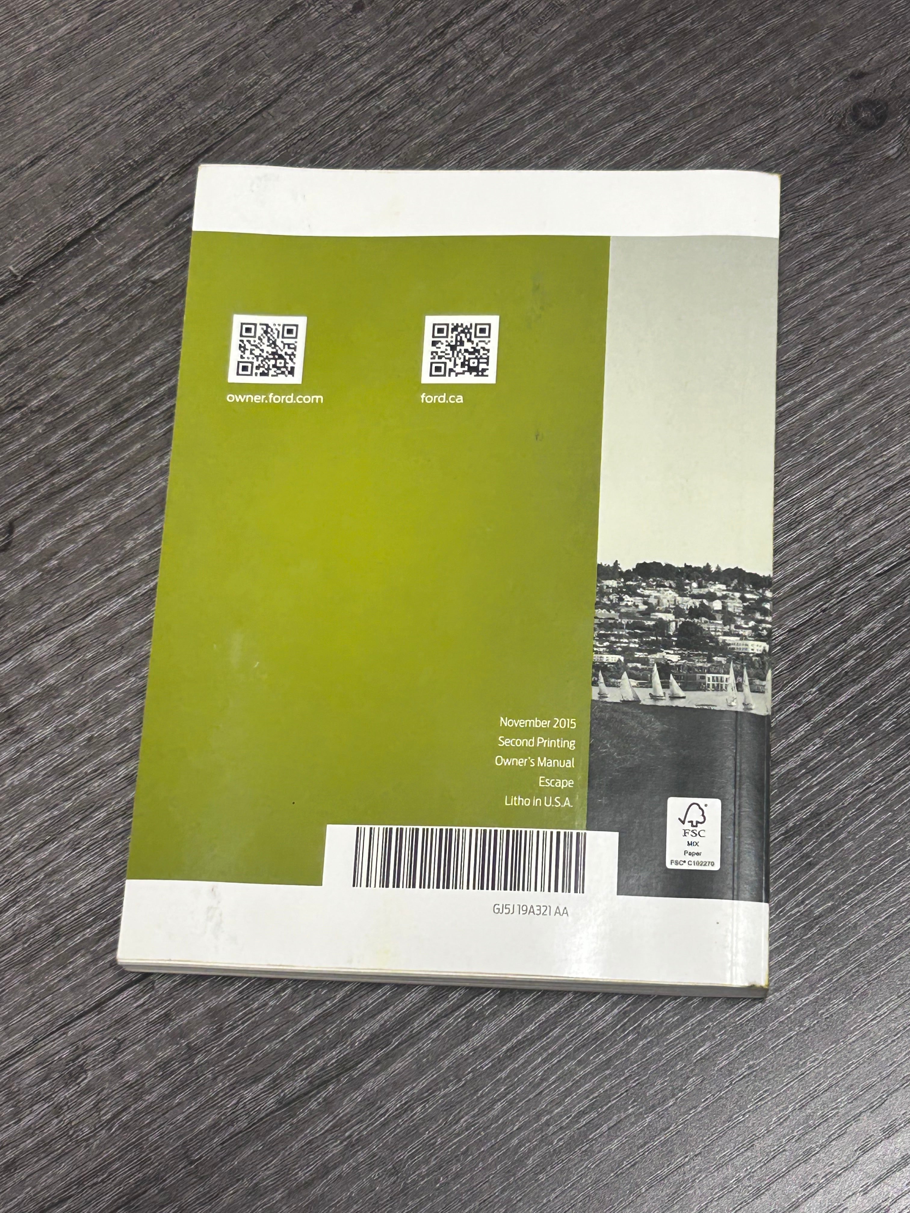 2016 Ford Escape Owners Manual