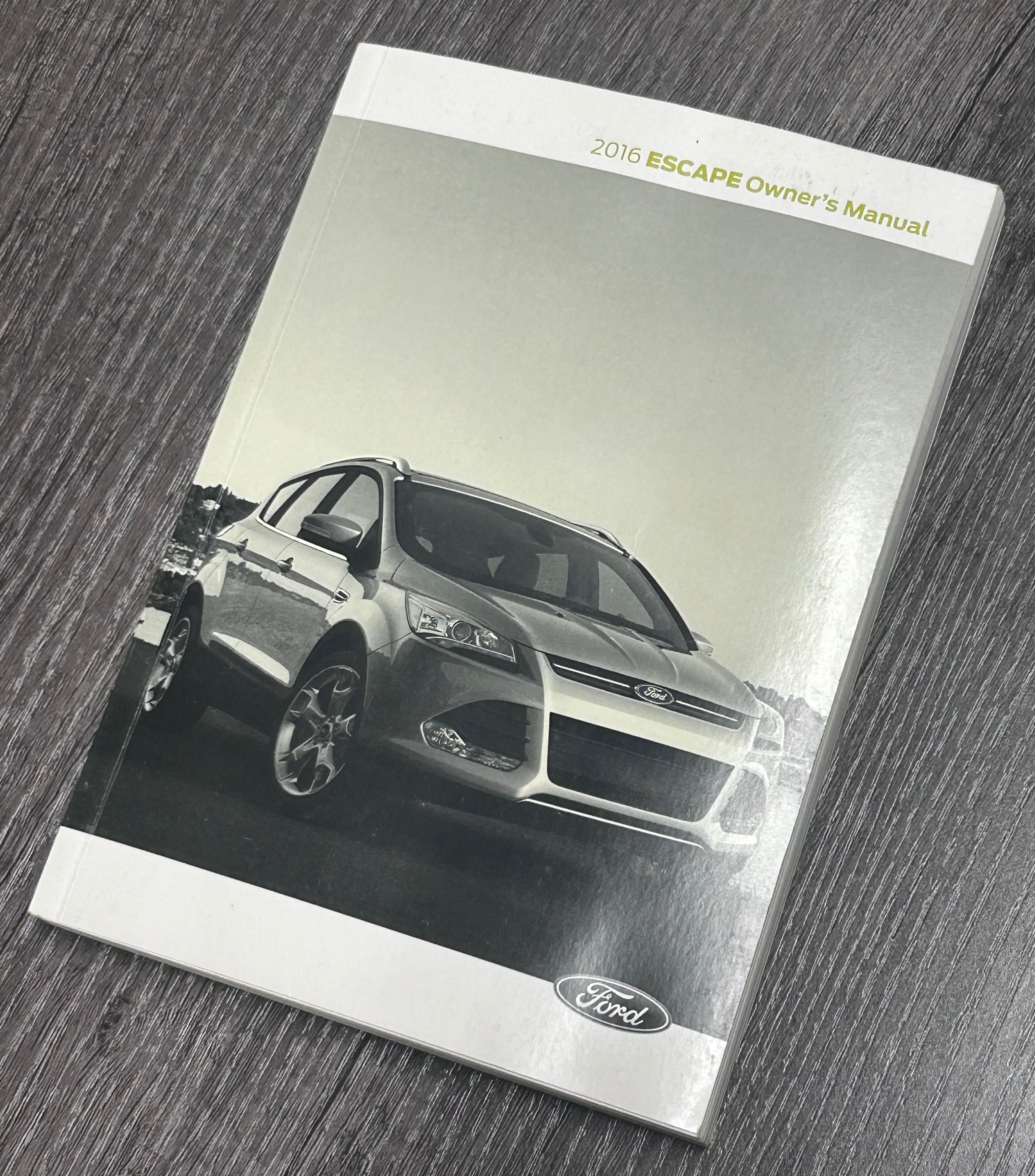 2016 Ford Escape Owners Manual