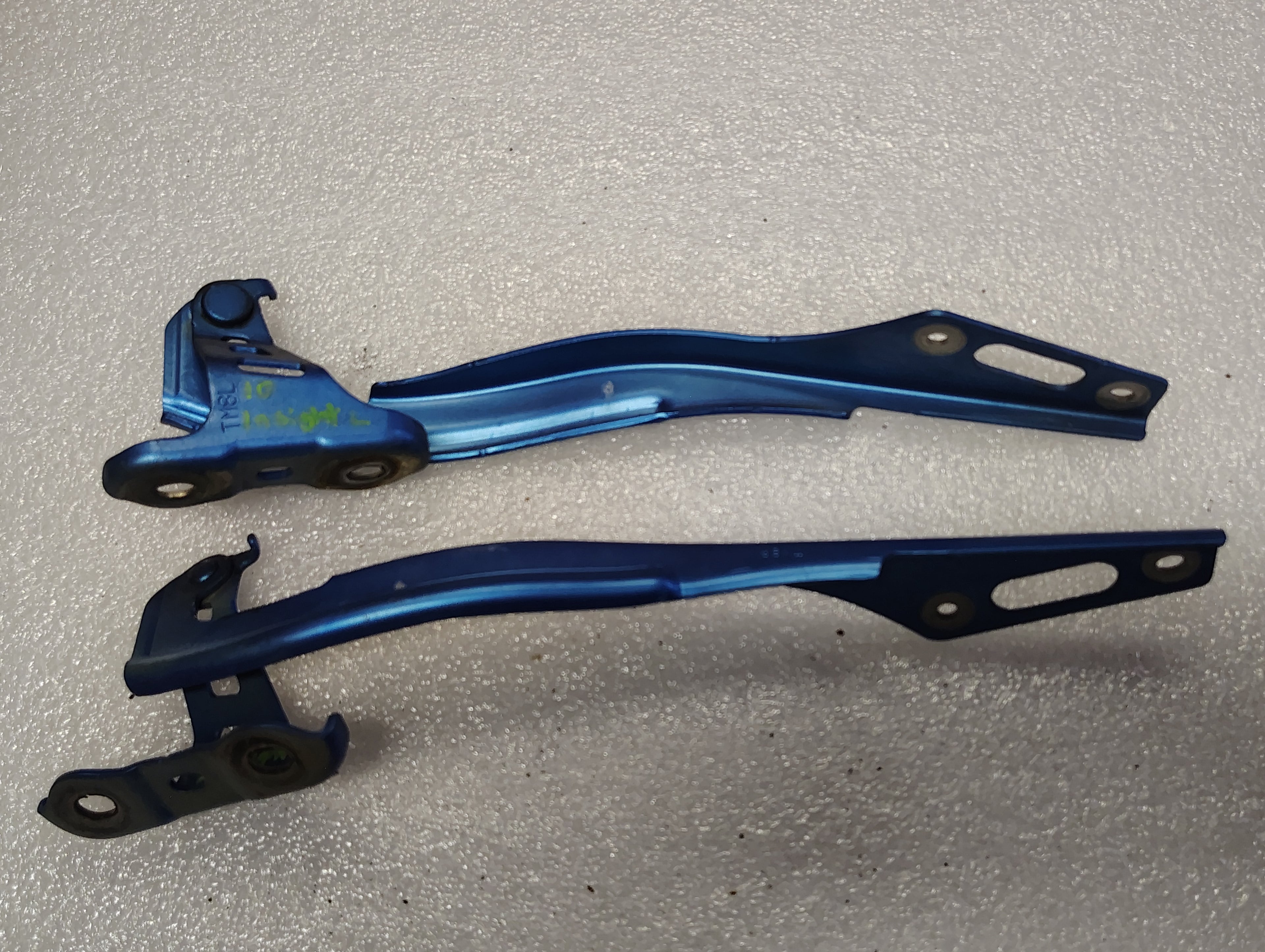 2010 Honda Insight OEM Blue Hood Hinges